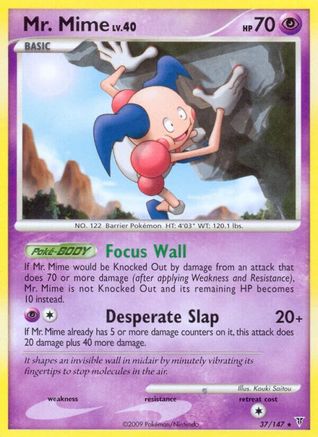 Mr. Mime 037 - Reverse Holofoil Supreme Victors - Rare