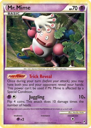 Mr. Mime 029 - Reverse Holofoil Call of Legends - Rare