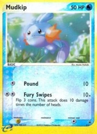 Mudkip (e-League) 010 - Reverse Holofoil Nintendo Promos - Promo