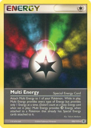 Multi Energy 103 - Reverse Holofoil FireRed & LeafGreen - Rare