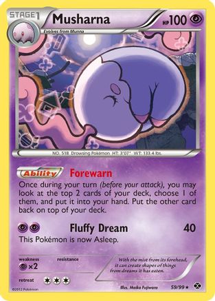 Musharna 059 - Reverse Holofoil Next Destinies - Rare