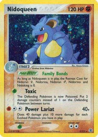 Nidoqueen 009 - Reverse Holofoil FireRed & LeafGreen - Holo Rare