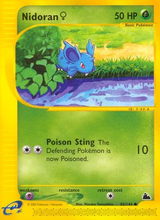 Nidoran F (82) (82) 082 - Reverse Holofoil Skyridge - Common