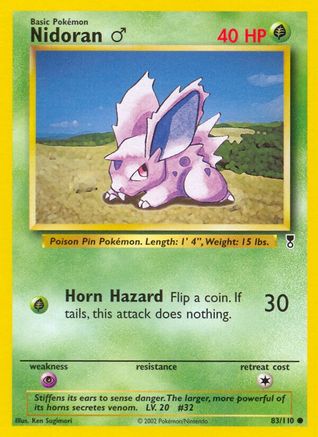 Nidoran M 083 - Reverse Holofoil Legendary Collection - Common