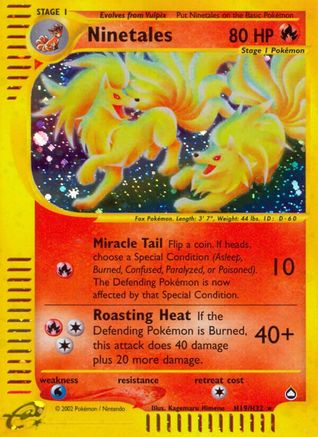 Ninetales (H19) (H19) H19 - Holofoil Aquapolis - Holo Rare