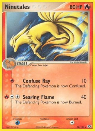 Ninetales 038 Emerald - Uncommon