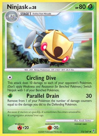 Ninjask 073 - Reverse Holofoil Supreme Victors - Uncommon