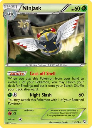 Ninjask 011 - Reverse Holofoil Dragons Exalted - Uncommon