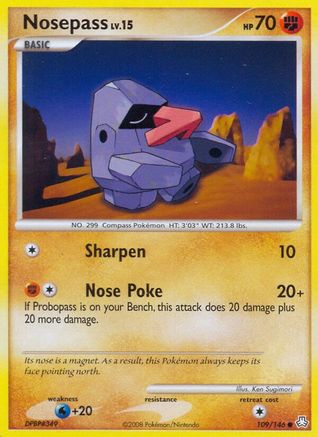Nosepass 109 - Reverse Holofoil Legends Awakened - Common