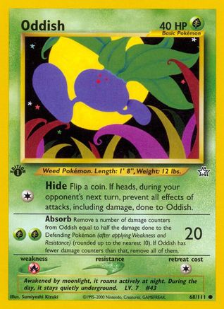 Oddish 068/111 - 1st Edition Neo Genesis - Common