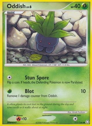 Oddish (111) (111) 111 - Reverse Holofoil Legends Awakened - Common