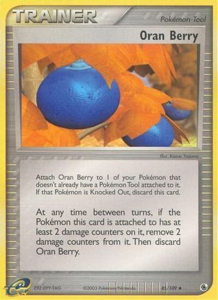 Oran Berry 085 - Reverse Holofoil Ruby and Sapphire - Uncommon