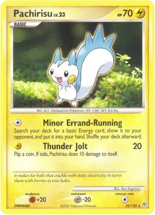 Pachirisu 035 - Reverse Holofoil Diamond and Pearl - Rare