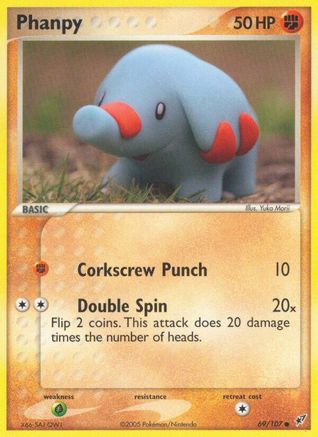 Phanpy 069/107 - Reverse Holofoil Deoxys - Common