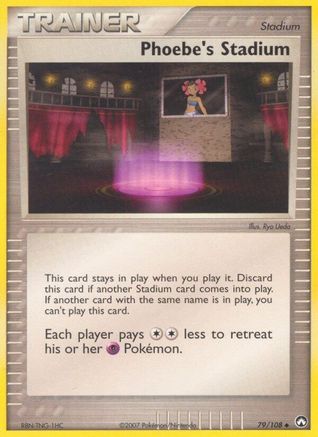 Phoebe's Stadium 079 - Reverse Holofoil Power Keepers - Uncommon