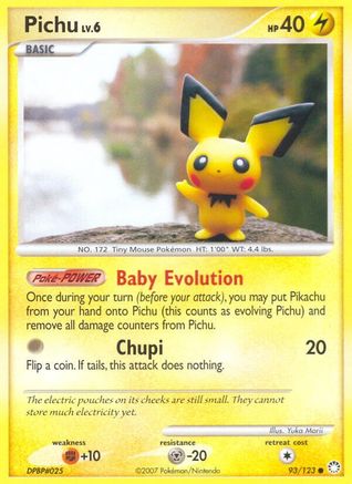 Pichu 093/123 Mysterious Treasures - Common