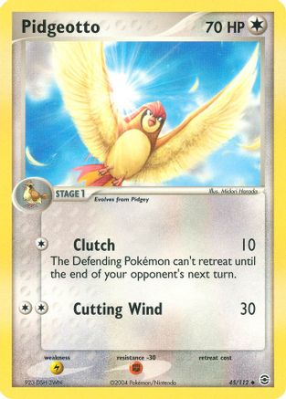 Pidgeotto 045/112 - Reverse Holofoil FireRed & LeafGreen - Uncommon