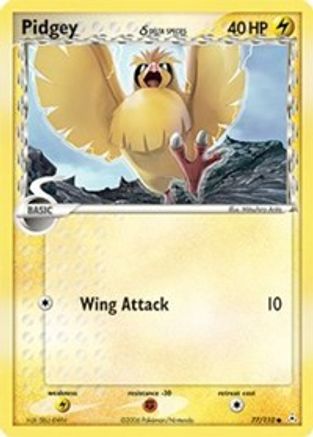 Pidgey (Delta Species) 077/110 - Reverse Holofoil Holon Phantoms - Common