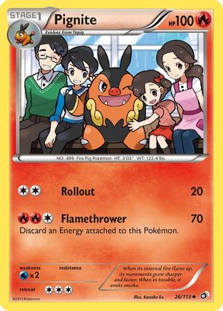 Pignite 026/113 Legendary Treasures - Uncommon