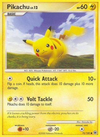 Pikachu 070/100 - Reverse Holofoil Majestic Dawn - Common