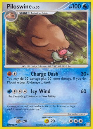 Piloswine 069 - Reverse Holofoil Legends Awakened - Uncommon