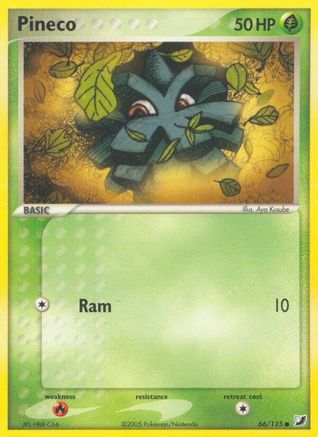 Pineco 066/115 - Reverse Holofoil Unseen Forces - Common