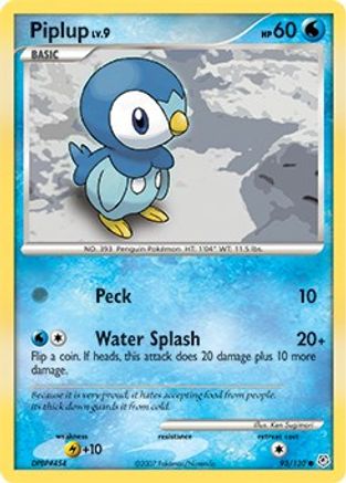 Piplup 093/130 Diamond and Pearl - Common