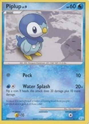 Piplup 005 DP Trainer Kit Manaphy & Lucario - Common
