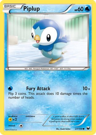 Piplup 027/108 Dark Explorers - Common