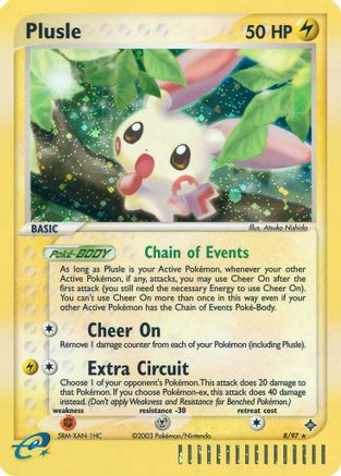 Plusle 008 - Reverse Holofoil Dragon - Holo Rare