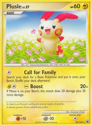 Plusle 028 Majestic Dawn - Rare