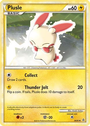 Plusle 036/95 Unleashed - Uncommon