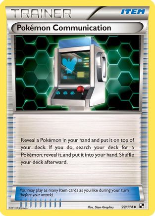 Pokemon Communication 099/114 - Reverse Holofoil Black and White - Uncommon