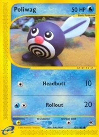 Poliwag 125 - Reverse Holofoil Expedition - Common