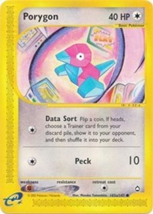 Porygon (103b) (103b) 103b Aquapolis - Common