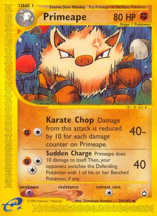 Primeape 029 Aquapolis - Rare