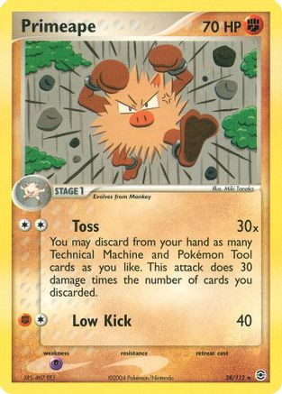 Primeape 028/112 FireRed & LeafGreen - Rare
