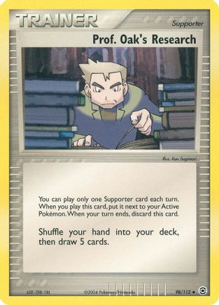 Prof. Oak's Research 098 - Reverse Holofoil FireRed & LeafGreen - Uncommon