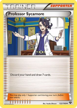Professor Sycamore 122/146 - Reverse Holofoil XY Base Set - Uncommon