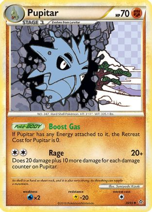 Pupitar (38) (38) 038 - Reverse Holofoil Unleashed - Uncommon