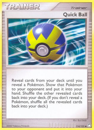 Quick Ball 114/123 - Reverse Holofoil Mysterious Treasures - Uncommon