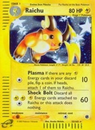 Raichu (25) (25) 025 - Holofoil Expedition - Holo Rare
