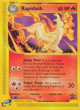 Rapidash (51) (51) 051/53 WoTC Promo - Promo