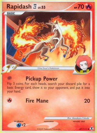 Rapidash E4 047 Rising Rivals - Uncommon