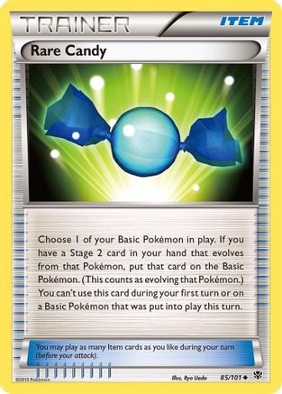Rare Candy 085/101 - Reverse Holofoil Plasma Blast - Uncommon