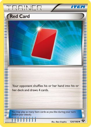 Red Card 124/146 XY Base Set - Uncommon