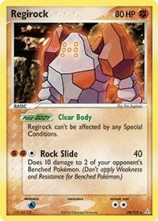 Regirock 028 - Reverse Holofoil Holon Phantoms - Rare