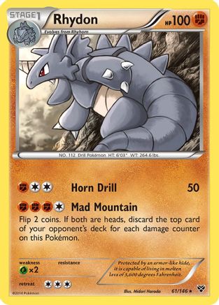 Rhydon 061 XY Base Set - Rare