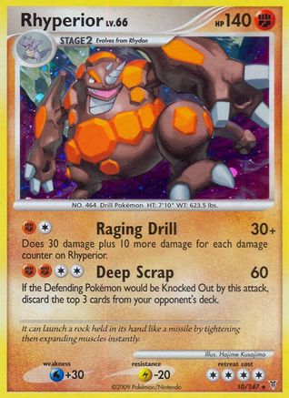 Rhyperior 010 - Holofoil Supreme Victors - Holo Rare