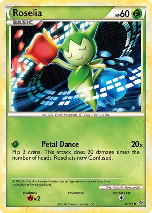 Roselia 061/95 - Reverse Holofoil Unleashed - Common